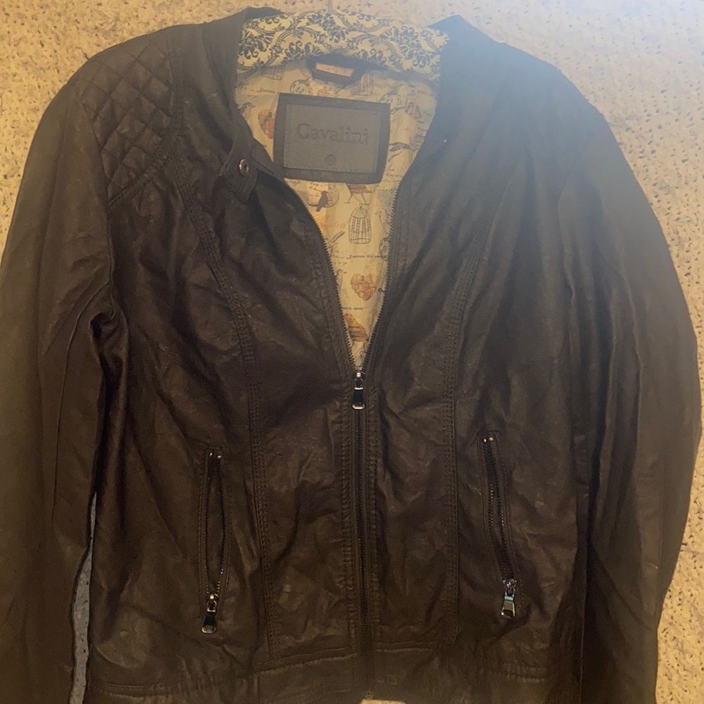 Cavalini brown leather jacket